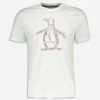 Original Penguin White Floral Logo T Shirt