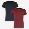 Farah Navy & Red T Shirt Twin Pack