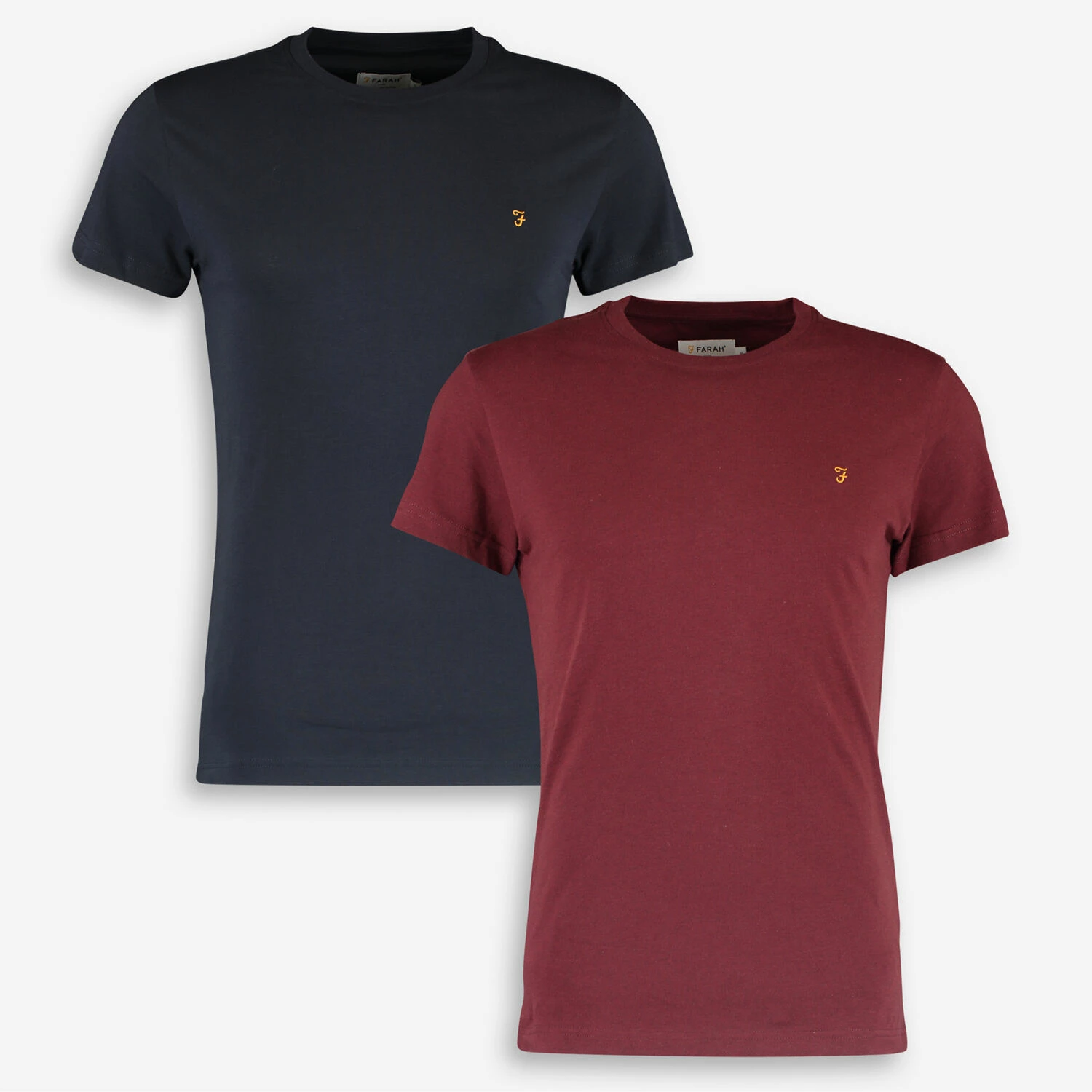 Farah Navy & Red T Shirt Twin Pack 1 Farah Navy & Red T Shirt Twin Pack