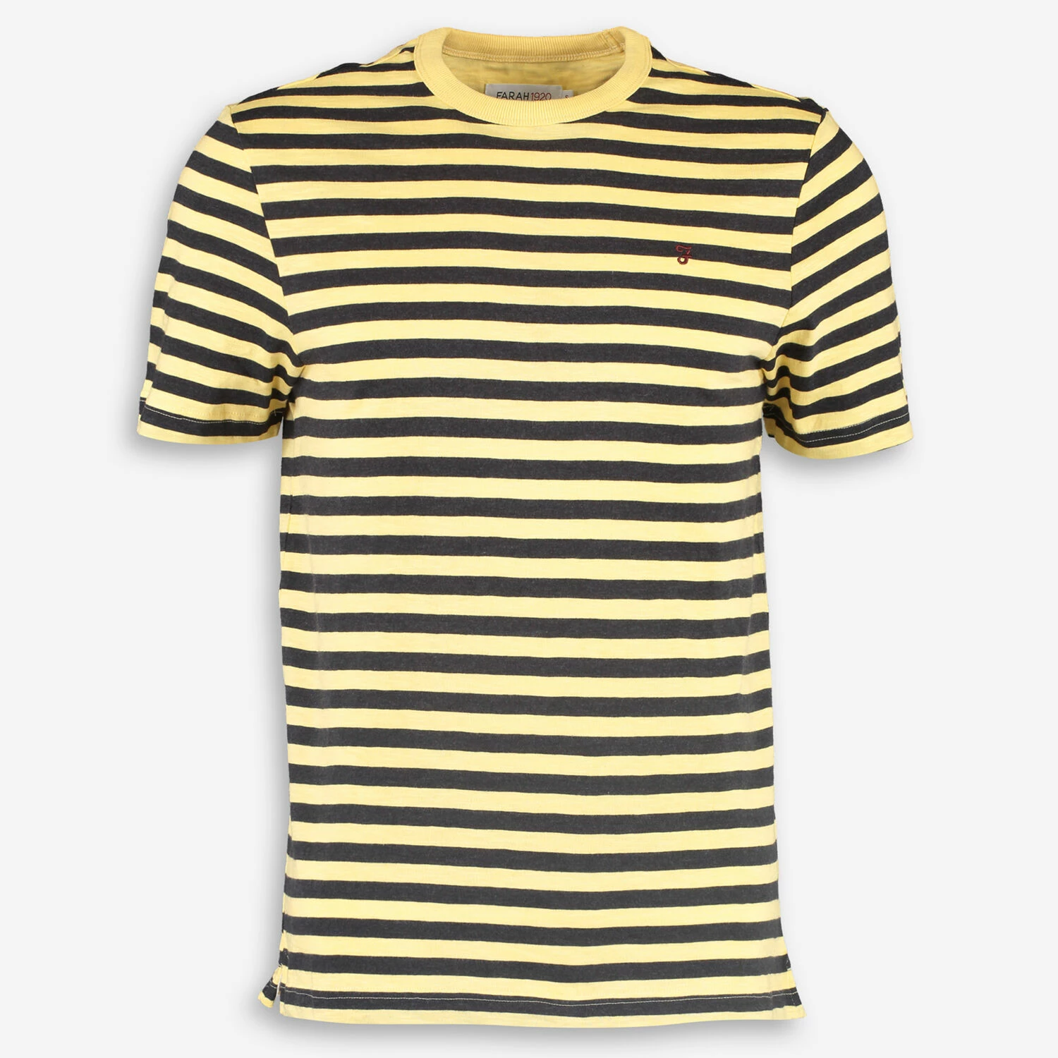 Farah Yellow & Grey Stripe T Shirt 1 Farah Yellow & Grey Stripe T Shirt