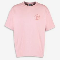 Deus Ex Machina Zephyr Pink Heavyweights Oversized T Shirt