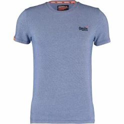 Superdry Vivid Cobalt Twill Striped Vintage T Shirt