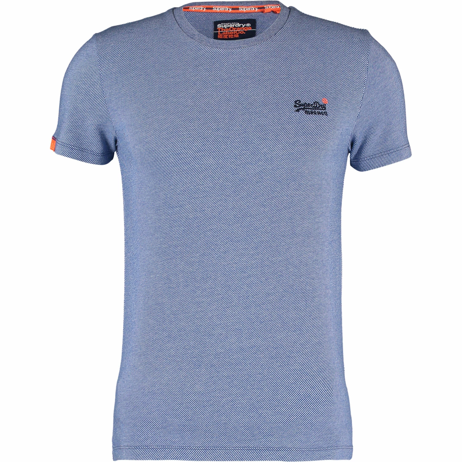 Superdry Vivid Cobalt Twill Striped Vintage T Shirt 1 Superdry Vivid Cobalt Twill Striped Vintage T Shirt