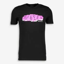Diesel Black Branded T Shirt