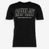 Replay Black Italic T Shirt