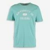 Colours & Sons Aqua Blue University T Shirt