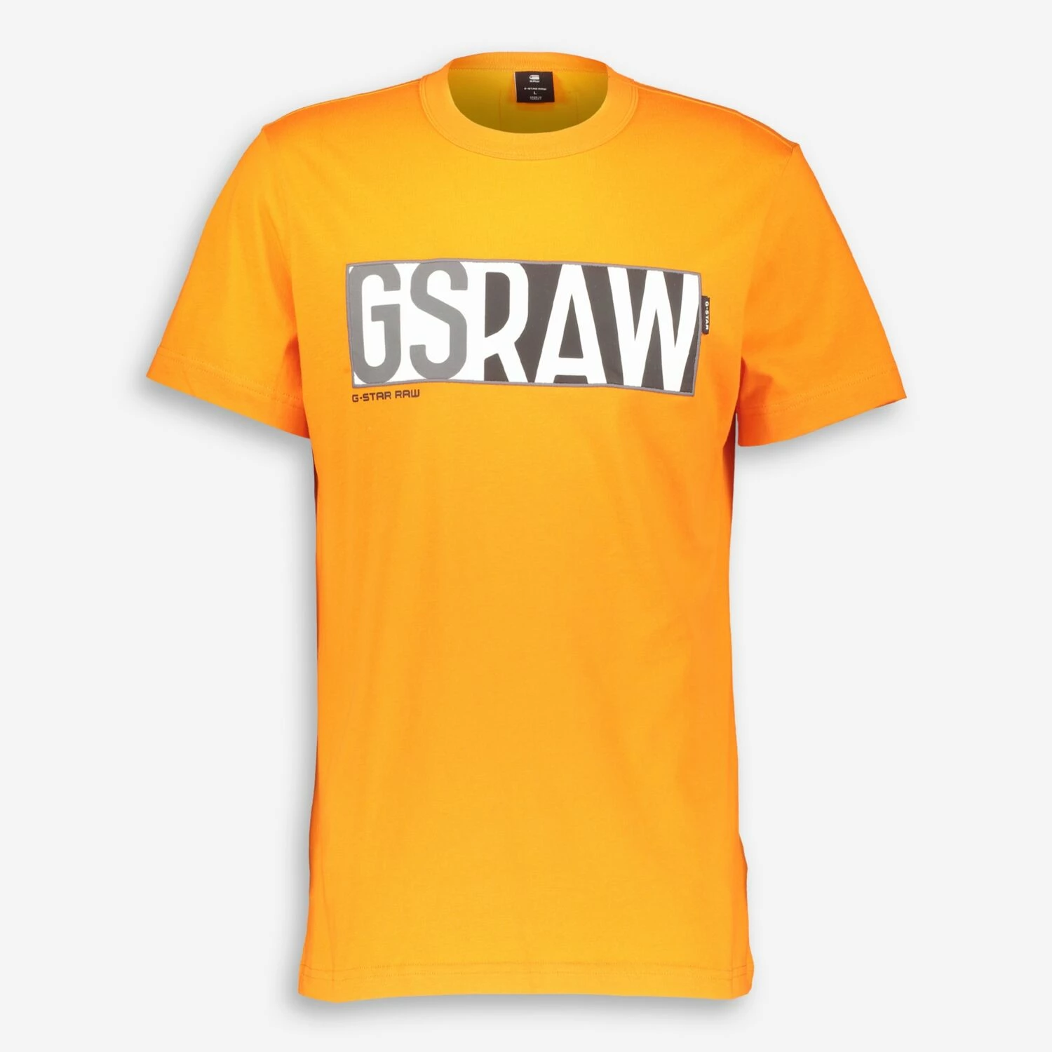 G Star Raw Orange Logo T Shirt 1 G Star Raw Orange Logo T Shirt