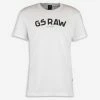 G Star Raw White Branded T Shirt