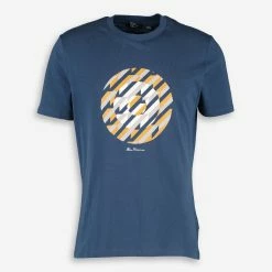 Ben Sherman Blue Abstract Target T Shirt