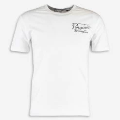 Penguin White Logo T Shirt