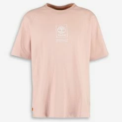 Timberland Blush Embroidered Logo T Shirt