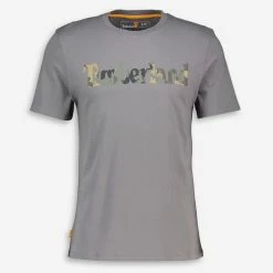 Timberland Grey Camo Logo T Shirt