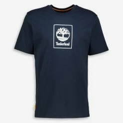 Timberland Navy Logo Crew T Shirt