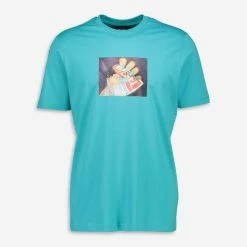 Diesel Blue Logo Graphic T Shirt