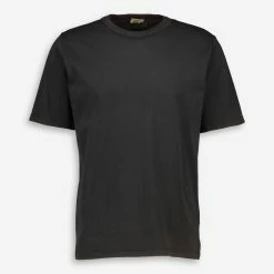 M.I.D.A Black & Dark Brown Plain T Shirt