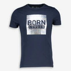 Born Rich Navy Logo T Shirt