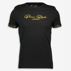 Born Rich Black Embroidered T Shirt