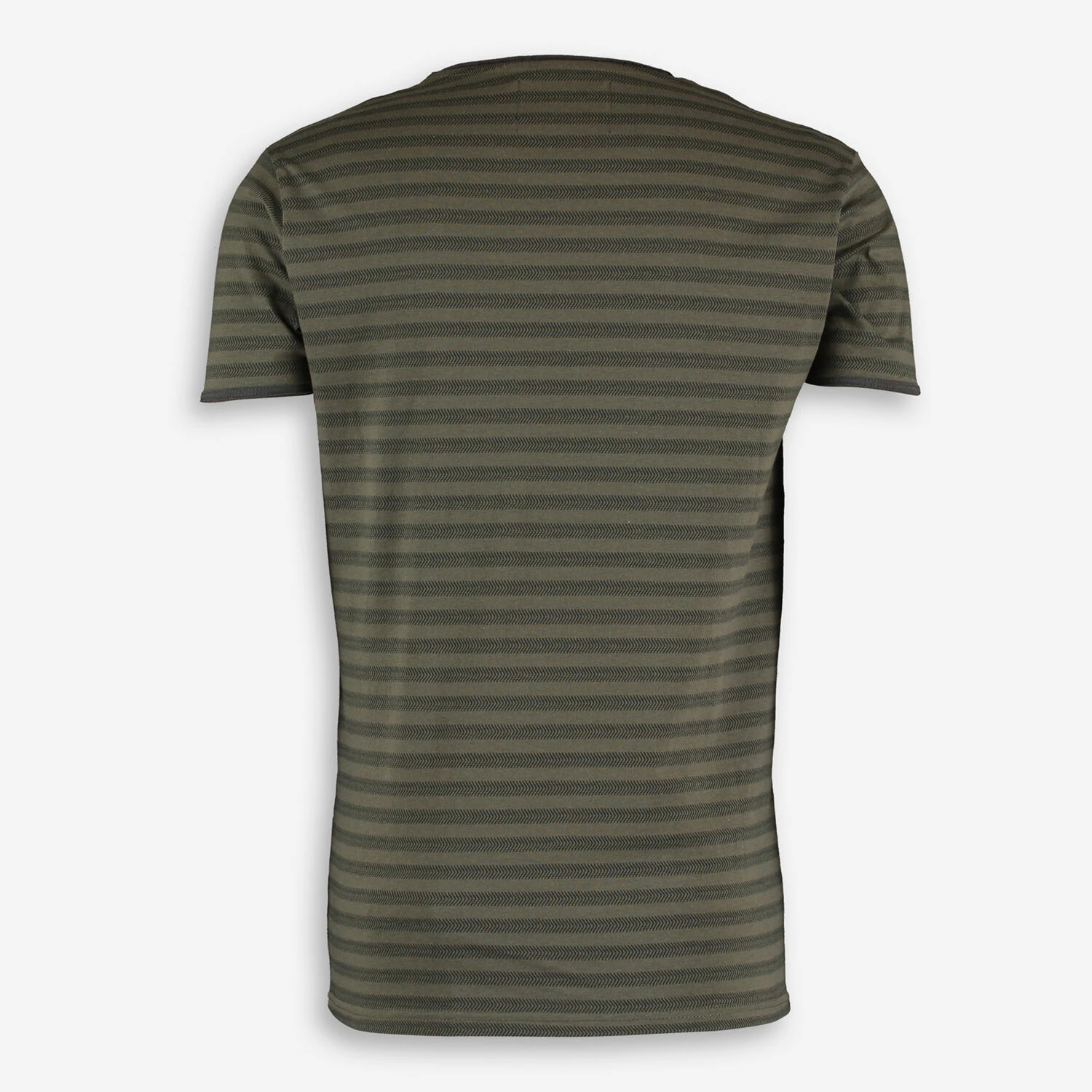 Indicode Green Stripped Cotton T Shirt 2 Indicode Green Stripped Cotton T Shirt - Image 2
