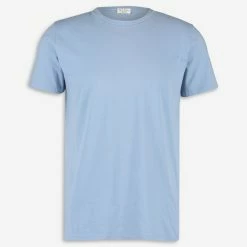 M.I.D.A Denim Blue Basic Plain T Shirt