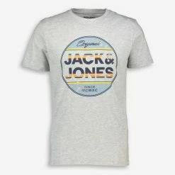 Jack & Jones Grey Logo T Shirt