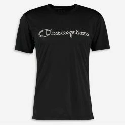 Champion Black Logo Sports T Shirt