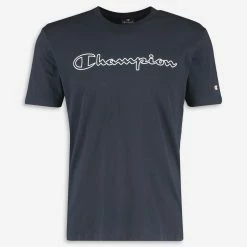 Champion Navy Branded T Shirt