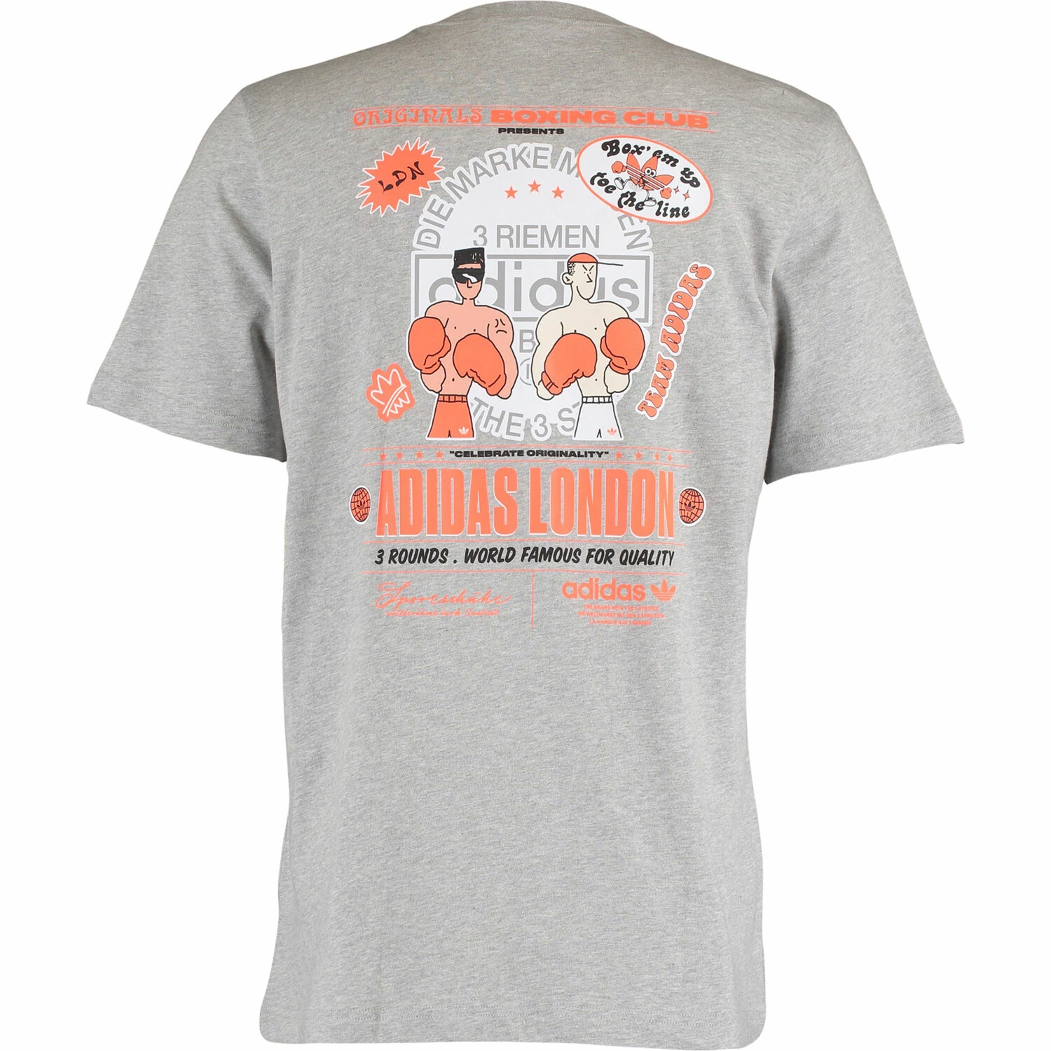 Adidas Grey LDN Badges T Shirt 2 Adidas Grey LDN Badges T Shirt - Image 2