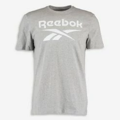 Reebok Grey Marl Logo T Shirt