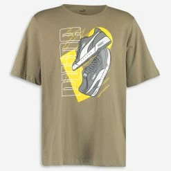 Puma Khaki Graphic T Shirt