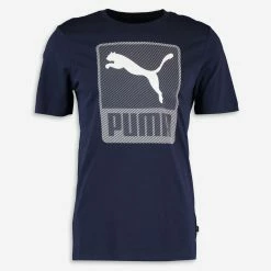 Puma Navy Logo Graphic T Shirt