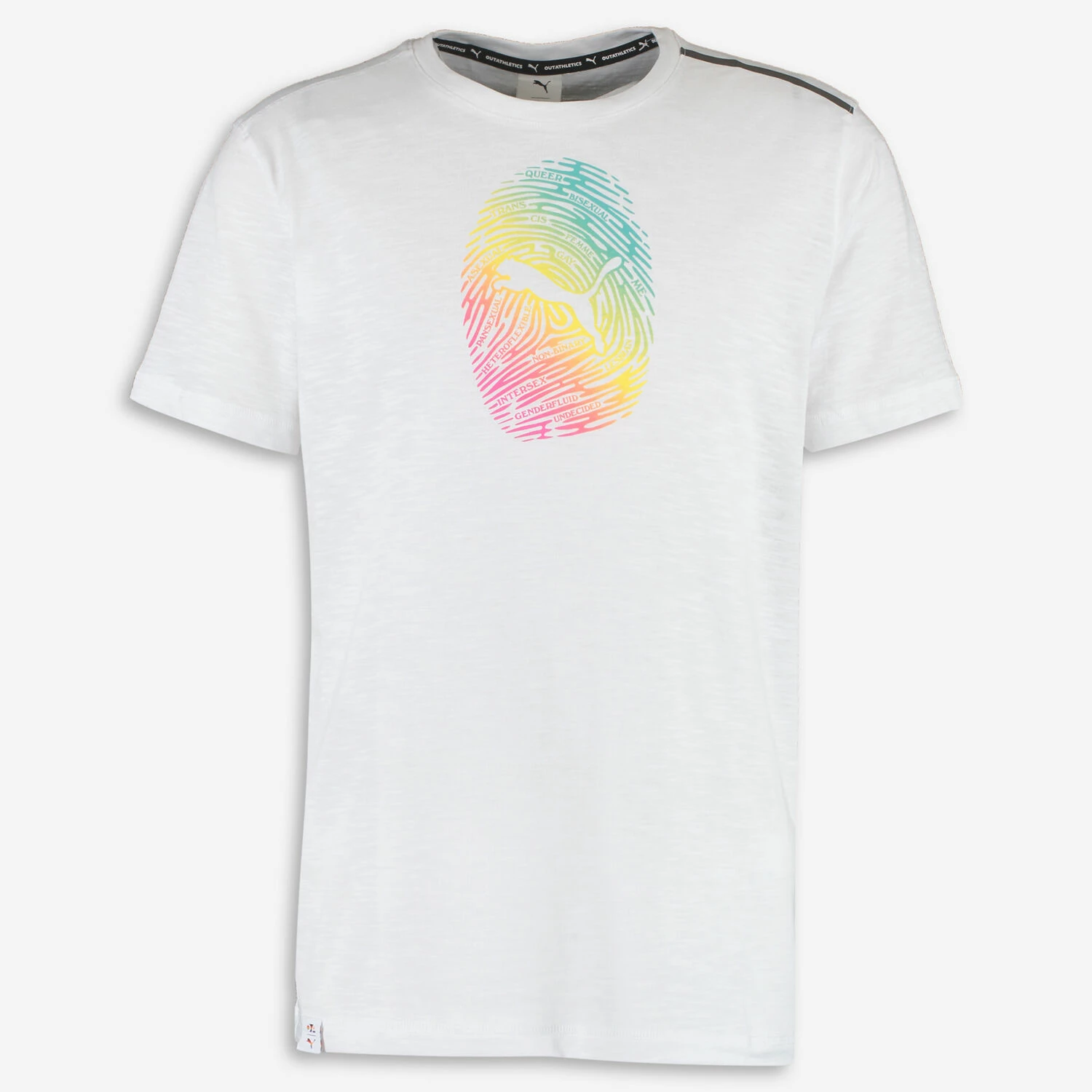 Puma White Out Athletics Thumbprint T Shirt 1 Puma White Out Athletics Thumbprint T Shirt