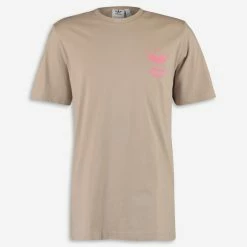 Adidas Brown & Pink Logo T Shirt