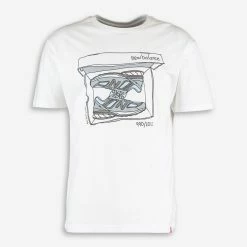 New Balance White Trainers Graphic T Shirt