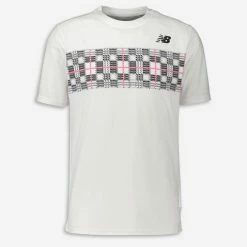 New Balance White & Black Rally Crew T Shirt