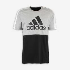 Adidas Black & Grey Logo T Shirt