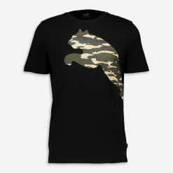 Puma Black Big Cat Camo T Shirt