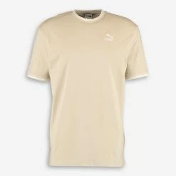 Puma Beige Tipped T Shirt