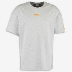 Puma Grey Marl Logo T Shirt