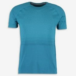 Ronhill Blue Patterned Performance T Shirt