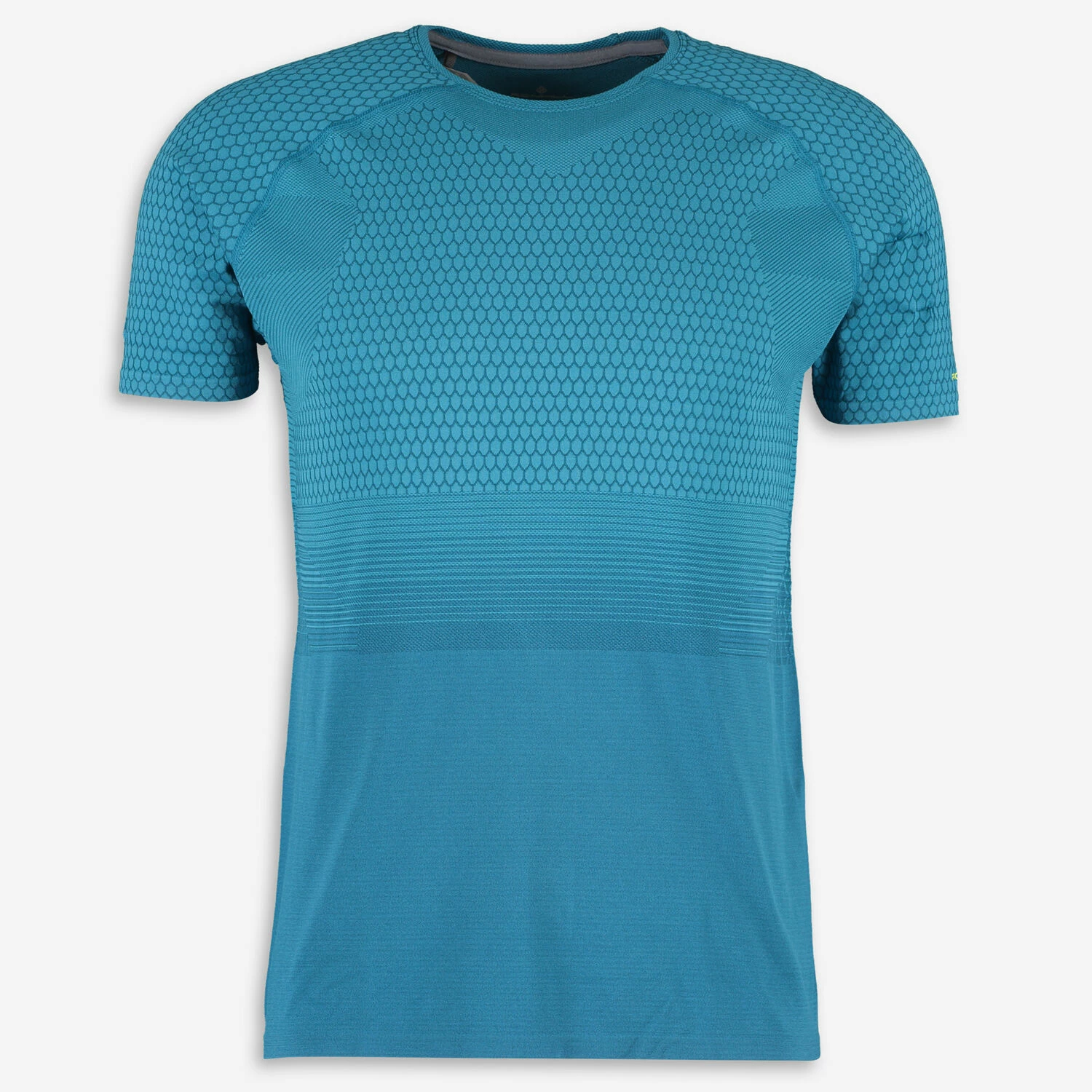 Ronhill Blue Patterned Performance T Shirt 1 Ronhill Blue Patterned Performance T Shirt