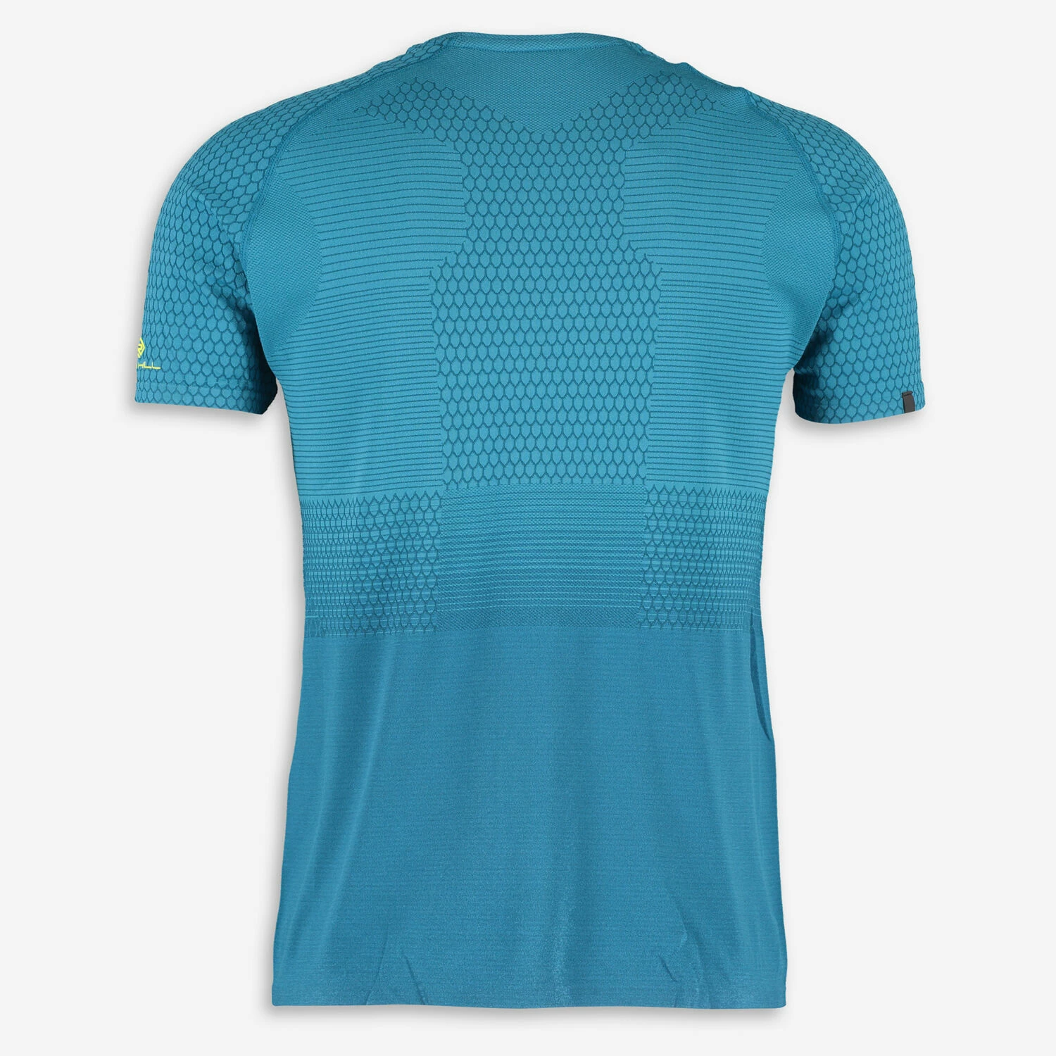 Ronhill Blue Patterned Performance T Shirt 2 Ronhill Blue Patterned Performance T Shirt - Image 2