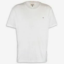 Hilfiger Denim White Logo T Shirt
