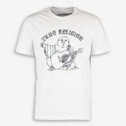 True Religion White Camo Print T Shirt
