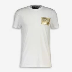 Versace White Foil Logo T Shirt