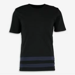 Holland Esquire Black & Blue Striped T Shirt