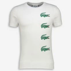 Lacoste Sport White Repeat T Shirt