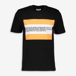 Calvin Klein Black Box Logo Text T Shirt