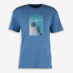 Tommy Jeans Blue Logo Printed T Shirt