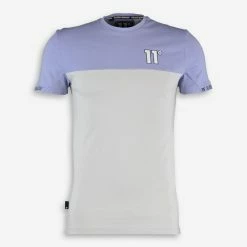11 Degrees Pale Grey & Lilac T Shirt