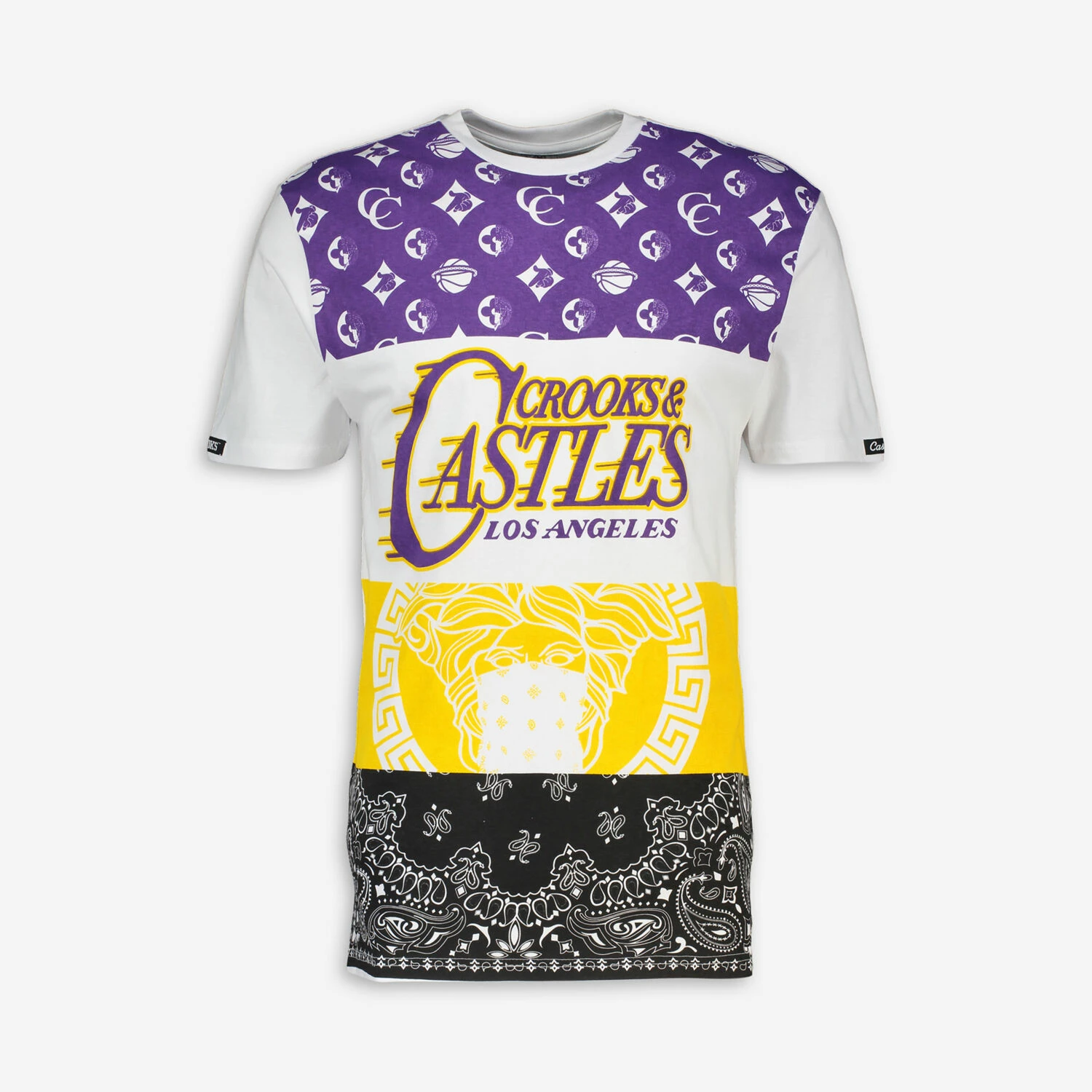 Crooks & Castles White Graphic T Shirt 1 Crooks & Castles White Graphic T Shirt